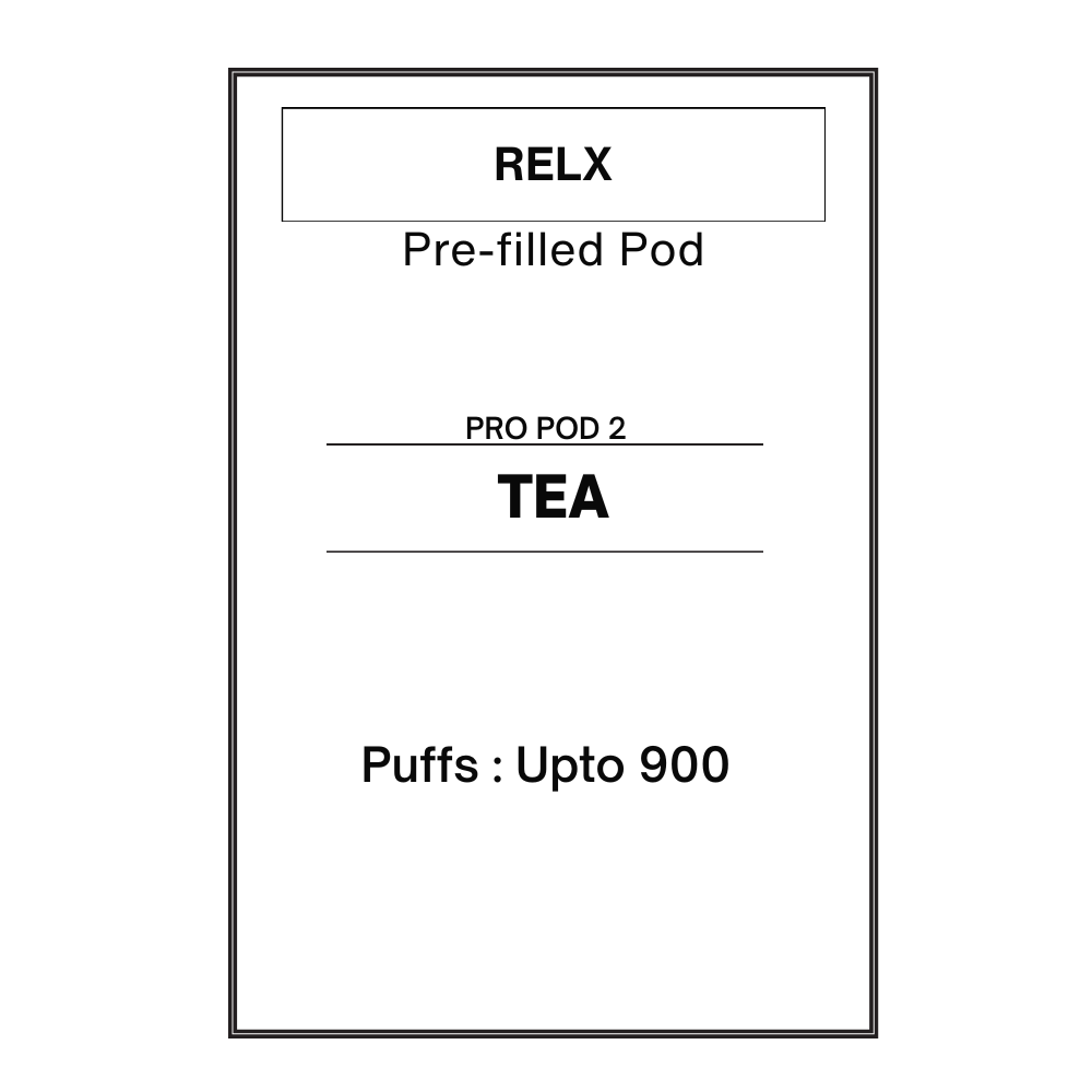 Tea - RELX Pod Pro 2 Pre-filled Pods 28.5mg/mL Tea - RELX Pod Pro 2 Pre-filled Pods 28.5mg/mL