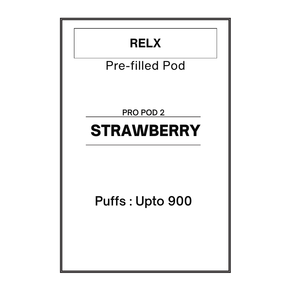 Strawberry - RELX Pod Pro 2 Pre-filled Pods 28.5mg/mL Strawberry - RELX Pod Pro 2 Pre-filled Pods 28.5mg/mL