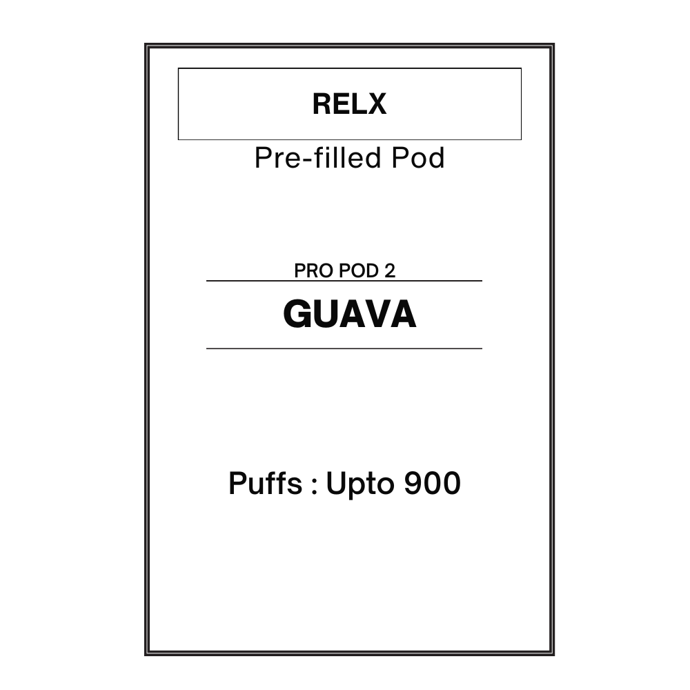 Guava - RELX Pod Pro 2 Pre-filled Pods 28.5mg/mL Guava - RELX Pod Pro 2 Pre-filled Pods 28.5mg/mL