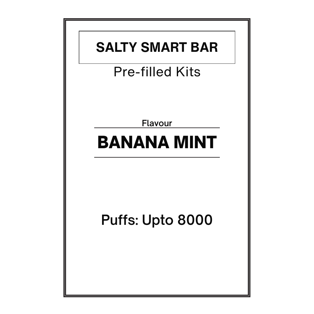 Salty Smart Bar Banana Mint Disposable Vape 19.95mg/mL Salty Smart Bar Banana Mint Disposable Vape 19.95mg/mL
