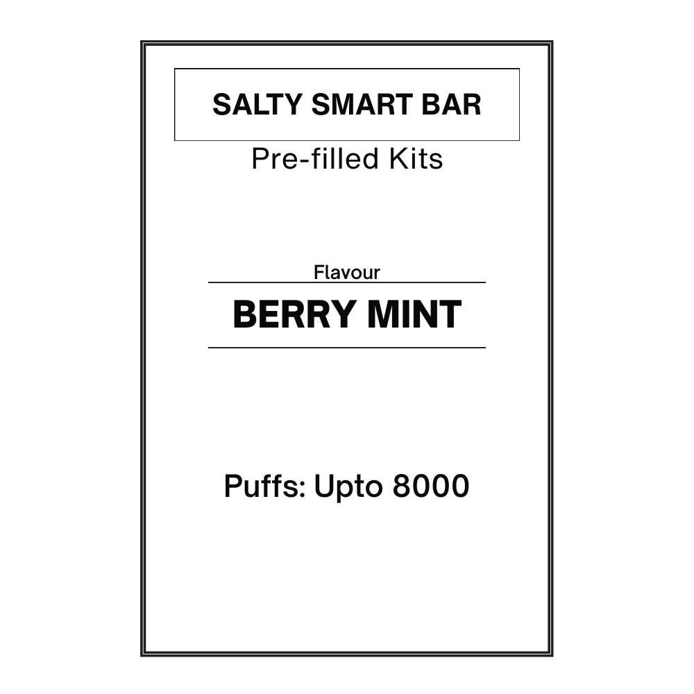 Salty Smart Bar Berry Mint Disposable Vape 19.95mg/mL Salty Smart Bar Berry Mint Disposable Vape 19.95mg/mL