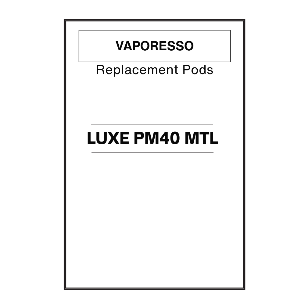 voopoo drag glass replacement Vaporesso Luxe PM40 Pod Mod Kit ⋆ Vape Society Supply main image 1