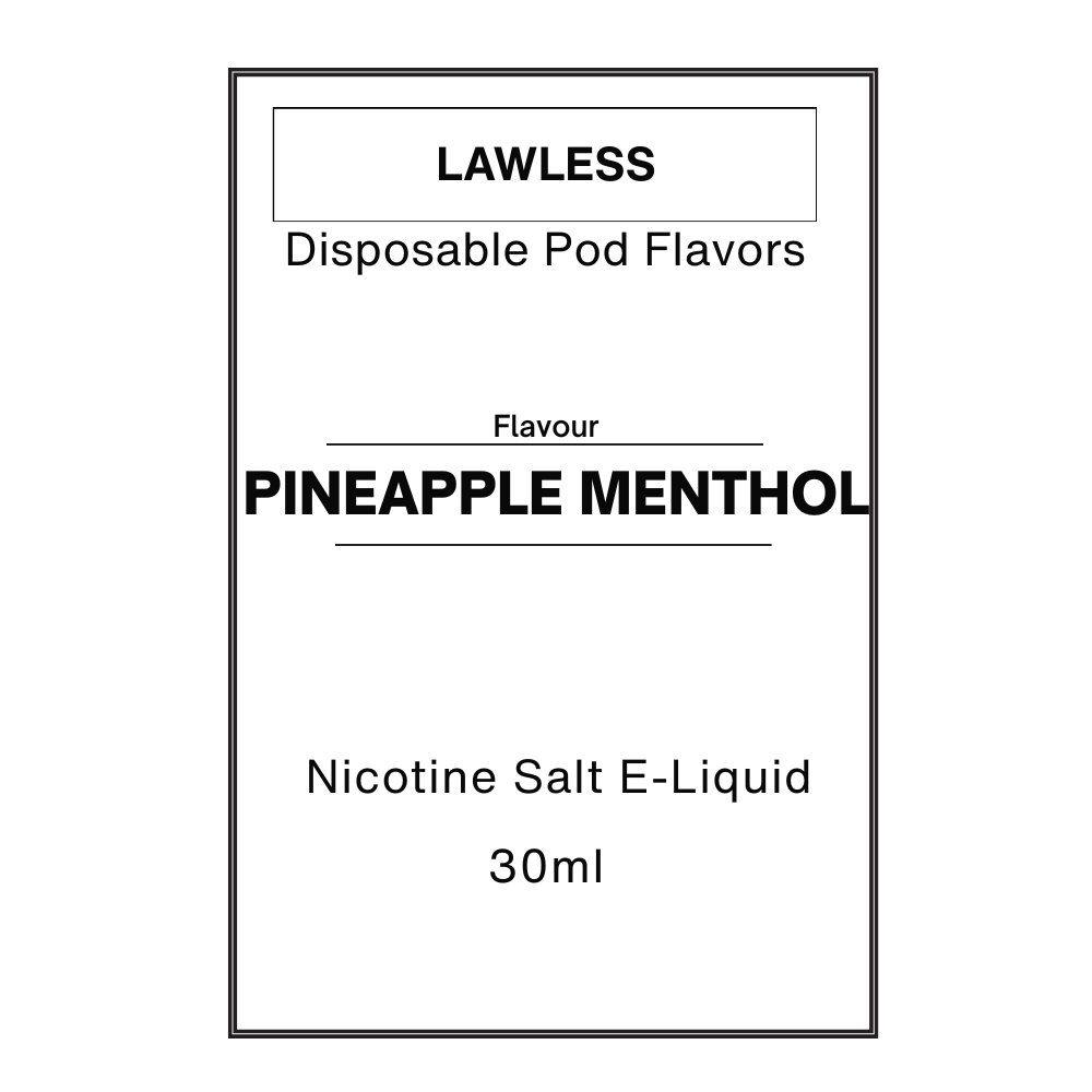 Pineapple Menthol -Disposable Pod Flavor E-Liquid