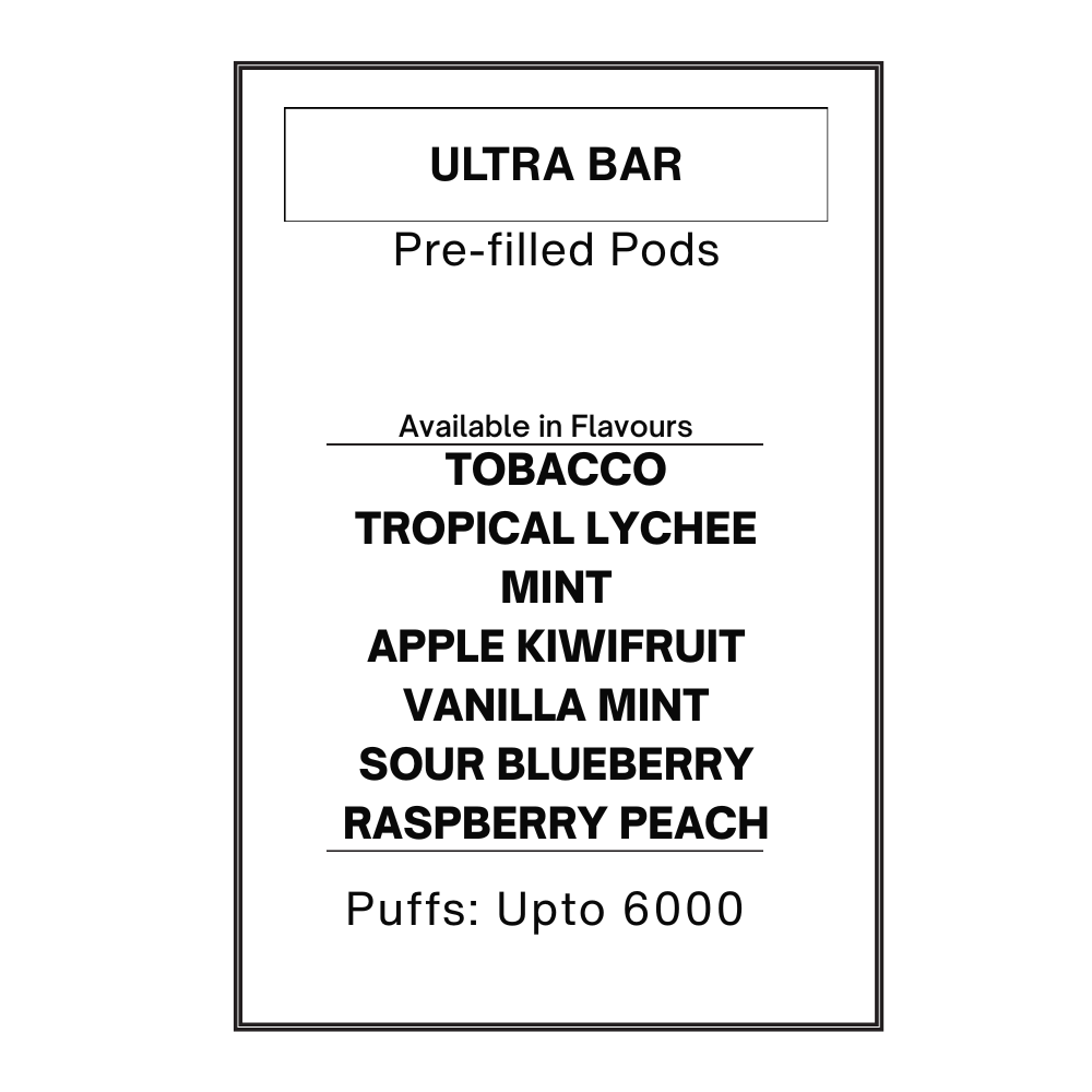 ULTRA Bar Pre-filled Pods 11.40mg/mL ULTRA Bar Pre-filled Pods 11.40mg/mL