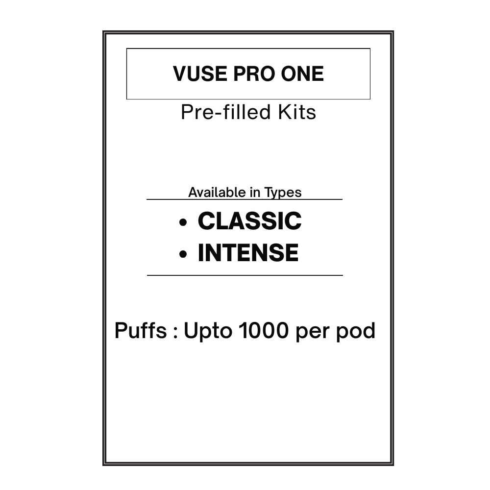 VUSE Pro One Pre-filled Kit 28.5mg/ml VUSE Pro One Pre-filled Kit 28.5mg/ml