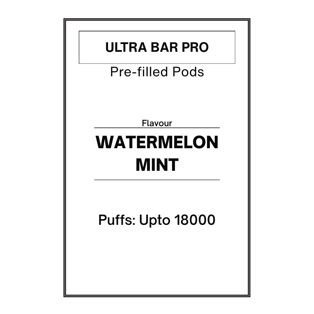 Watermelon Mint -Ultra Bar PRO Pre-filled Pod 0mg/mL