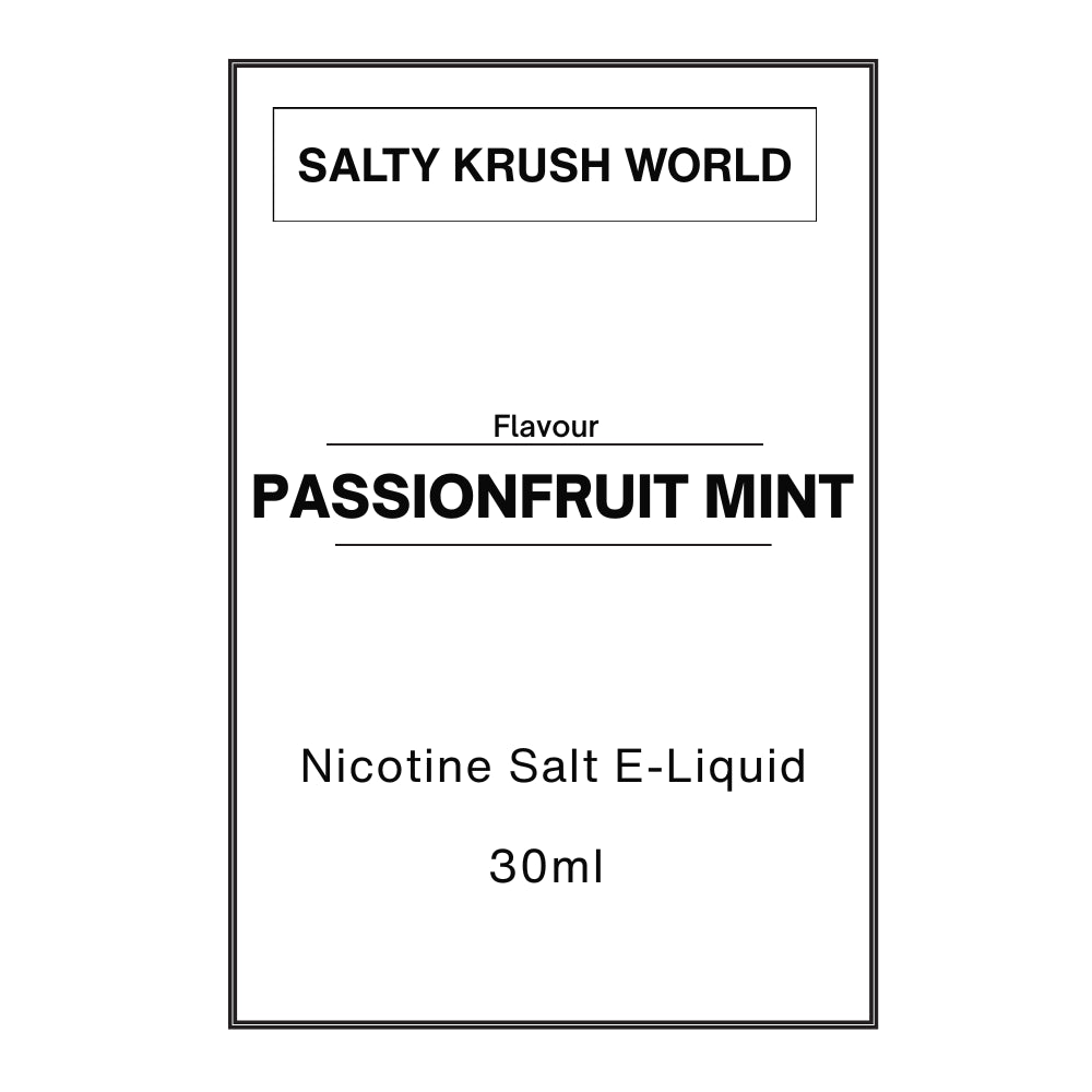 Passionfruit Mint - Nicotine Salt E-Liquid Passionfruit Mint - Nicotine Salt E-Liquid