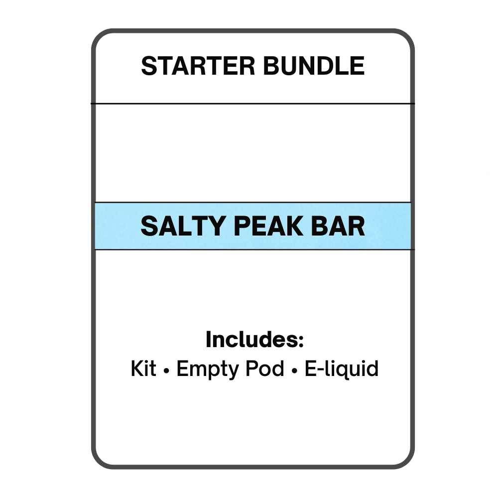 Salty PEAK BAR Refillable | Starter Bundle