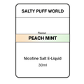 Peach Mint - Nicotine Salt E-Liquid – 11.40mg/ml