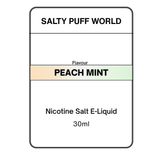 Peach Mint - Nicotine Salt E-Liquid