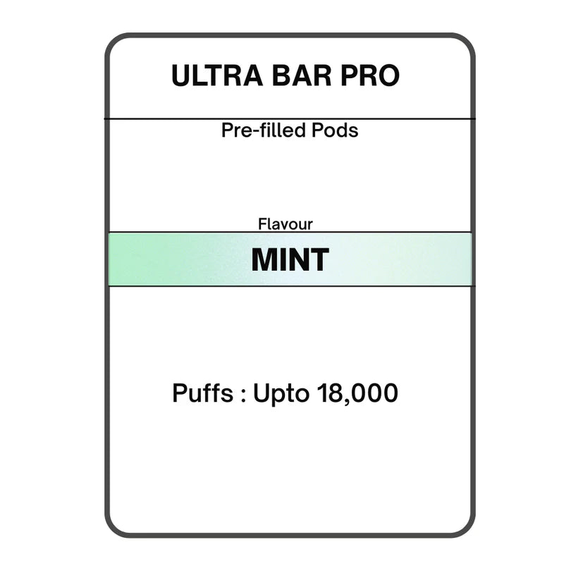 Ultra Bar PRO Pre-filled Pods 0mg/mL