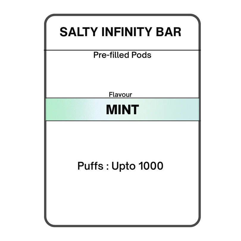 Salty INFINITY Bar Pre-filled Pods -2pk | 19.95mg/mL