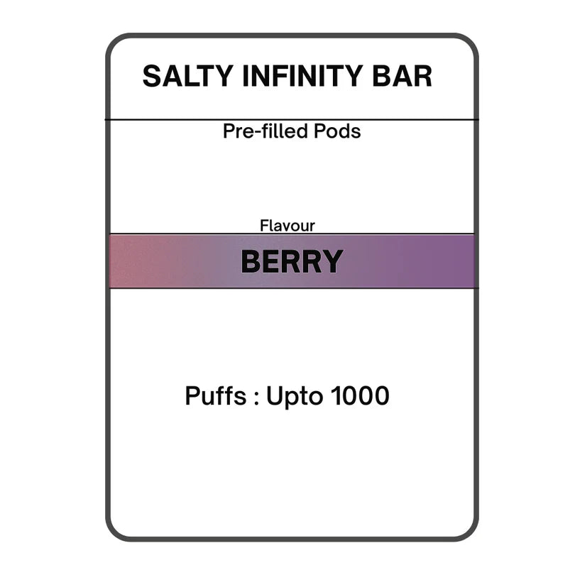 Salty INFINITY Bar Pre-filled Pods -2pk | 19.95mg/mL