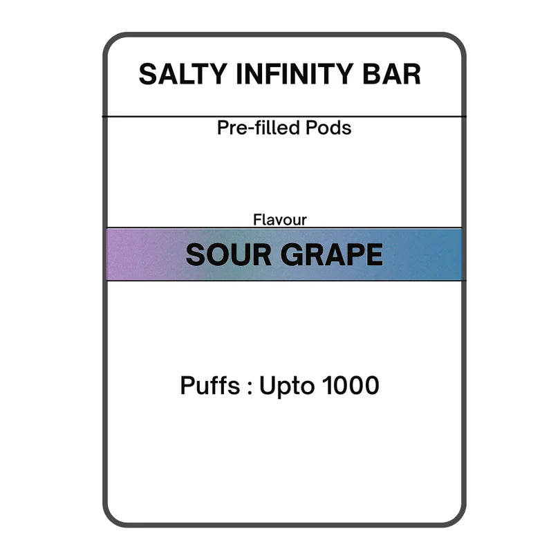 Salty INFINITY Bar Pre-filled Pods -2pk | 19.95mg/mL