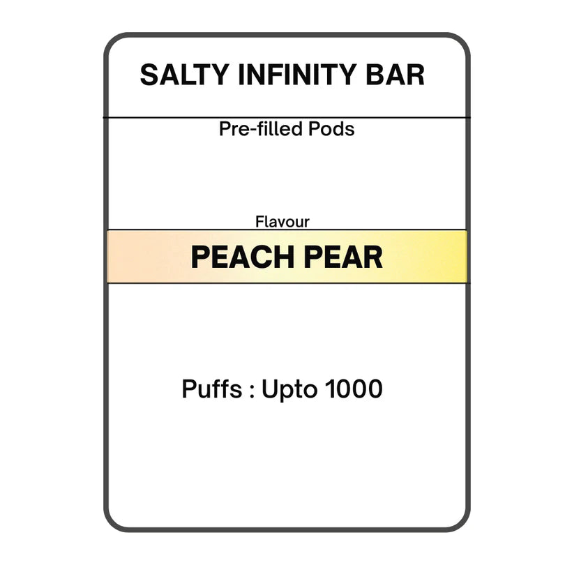 Salty INFINITY Bar Pre-filled Pods -2pk | 19.95mg/mL