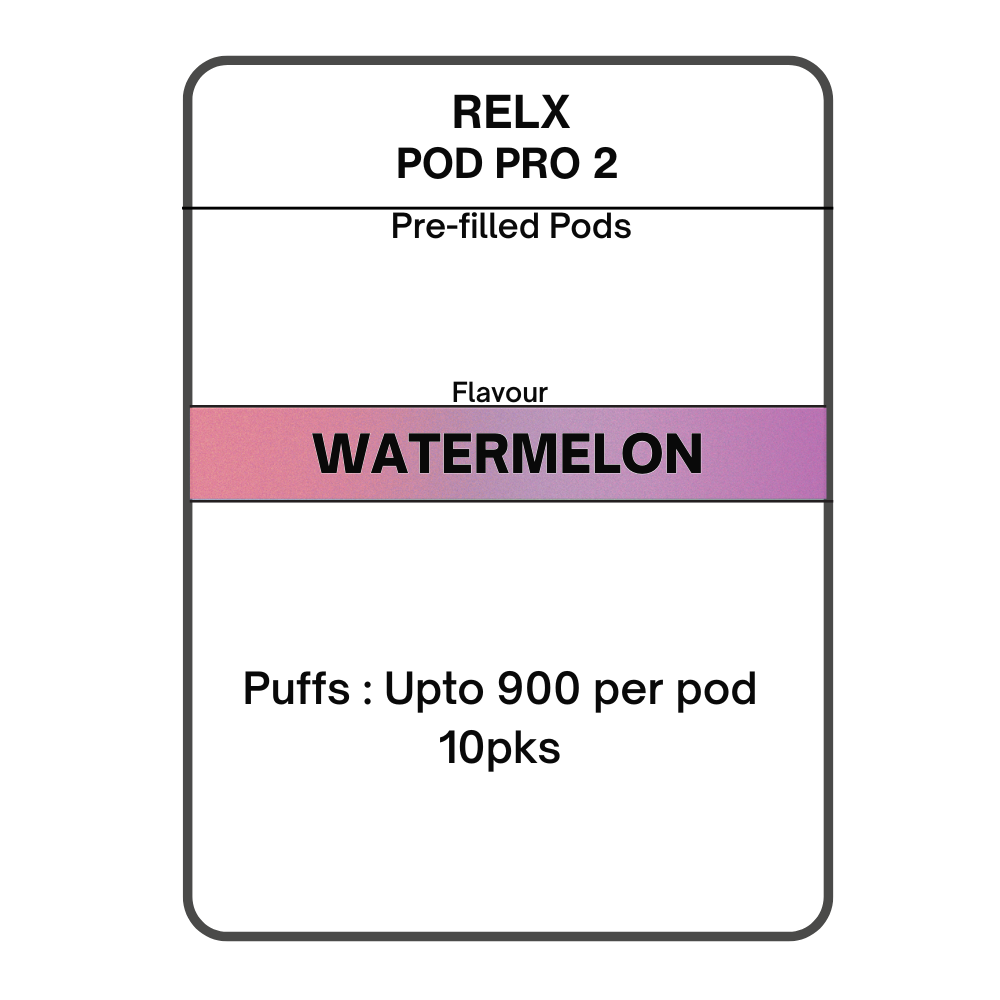 RELX Pod Pro 2 Pre-filled Pods 28.5mg/mL- 10pks