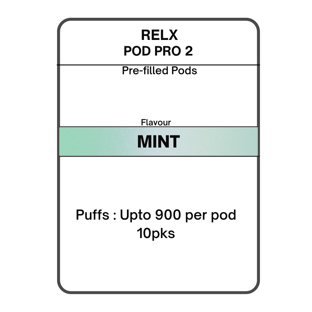 RELX Pod Pro 2 Pre-filled Pods 28.5mg/mL- 10pks