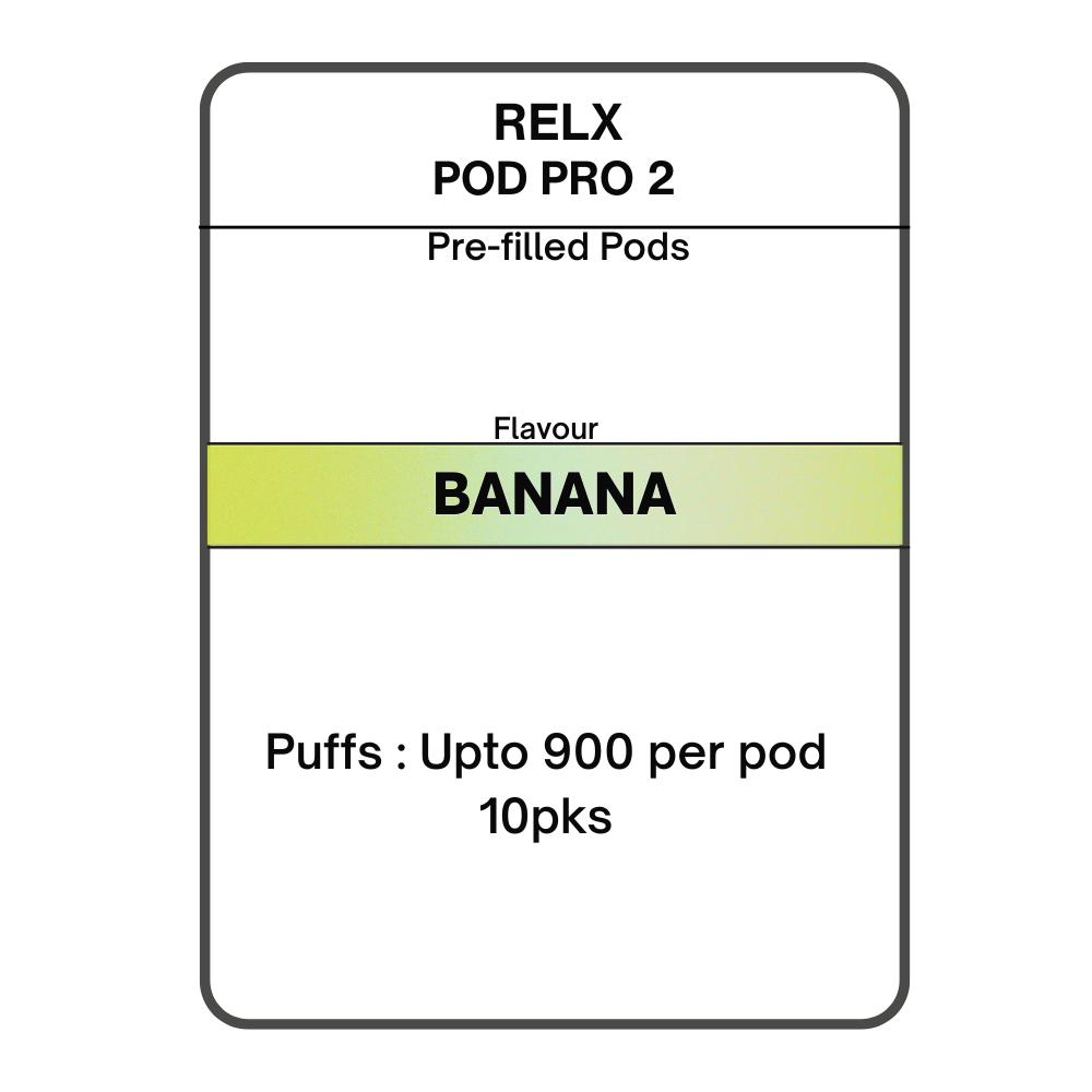 RELX Pod Pro 2 Pre-filled Pods 28.5mg/mL- 10pks