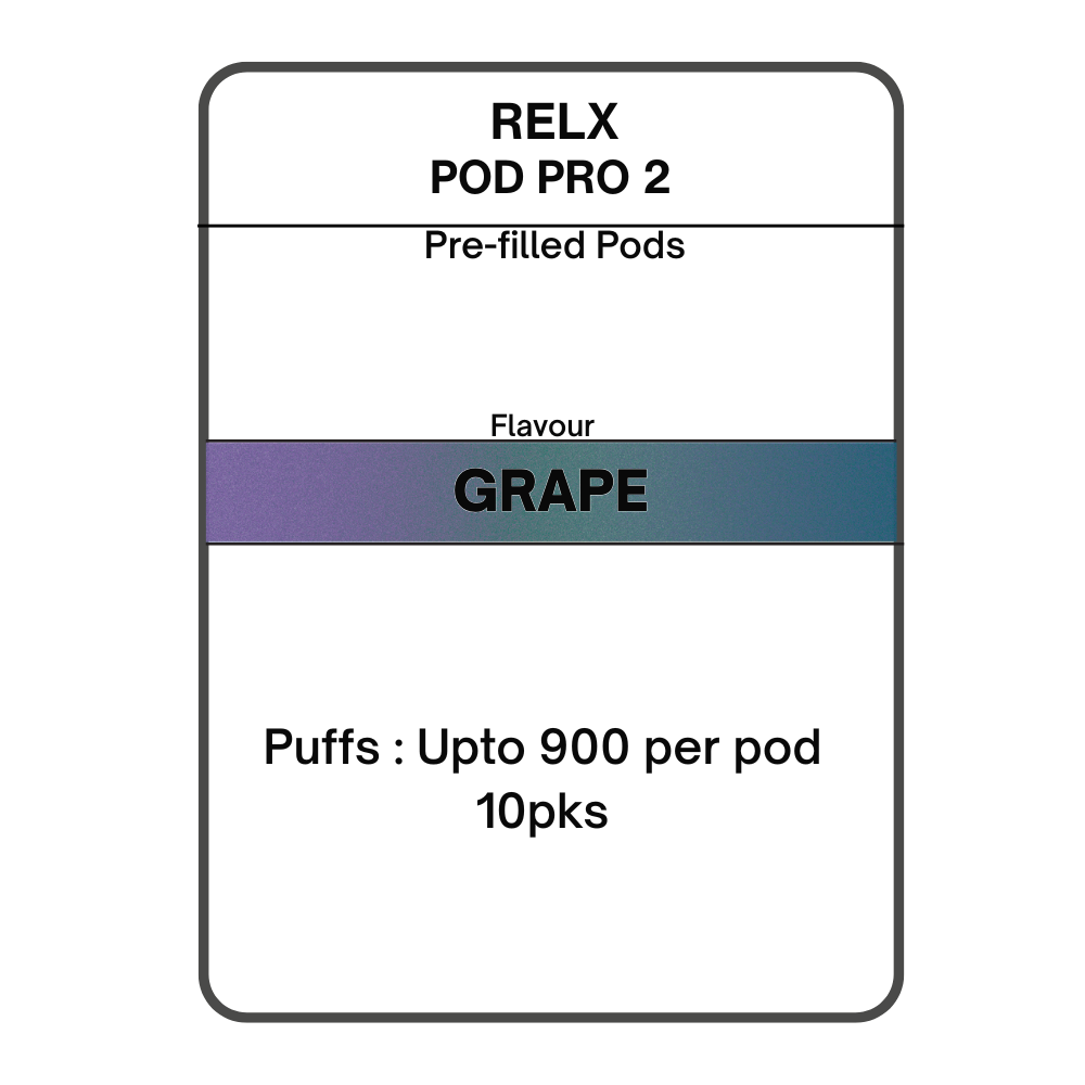 RELX Pod Pro 2 Pre-filled Pods 28.5mg/mL- 10pks
