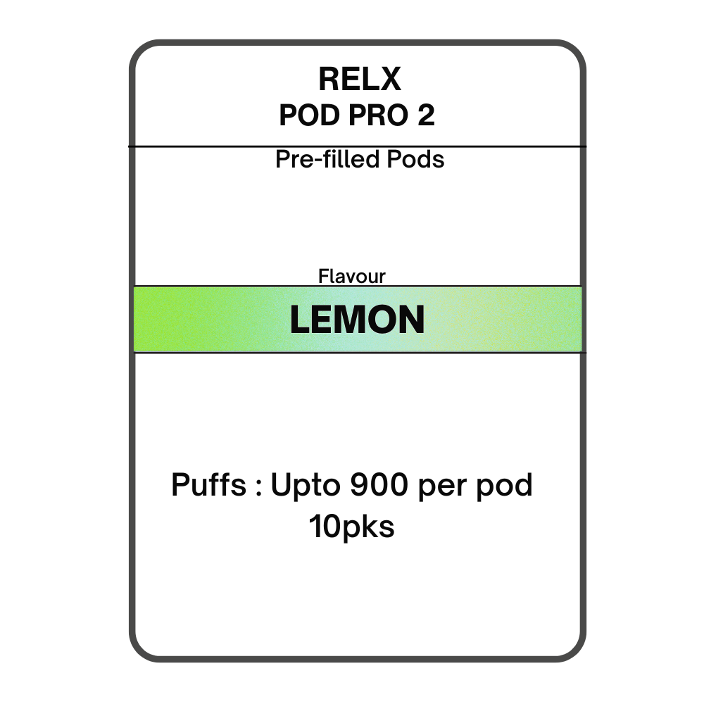 RELX Pod Pro 2 Pre-filled Pods 28.5mg/mL- 10pks