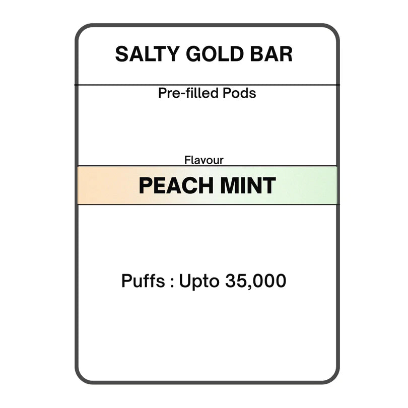Salty GOLD Bar Pre-filled Pods 15mg/mL