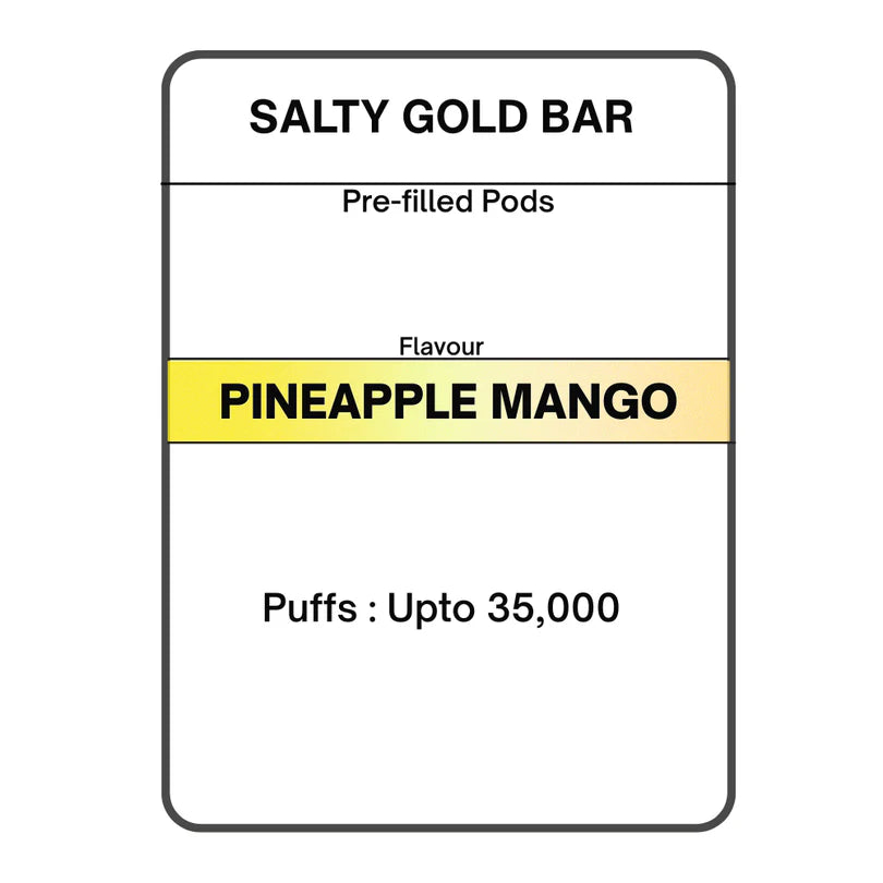 Salty GOLD Bar Pre-filled Pods 6mg/mL