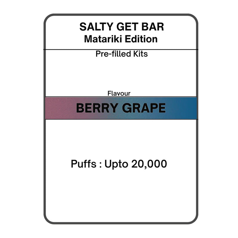 Salty GET Bar Pre-filled Kit |Matariki Edition 28.5mg/mL