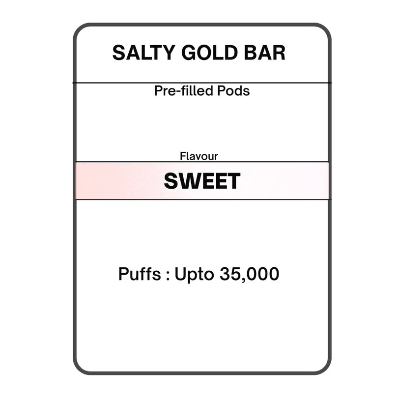 Salty GOLD Bar Replacement Pod 28.5mg/mL
