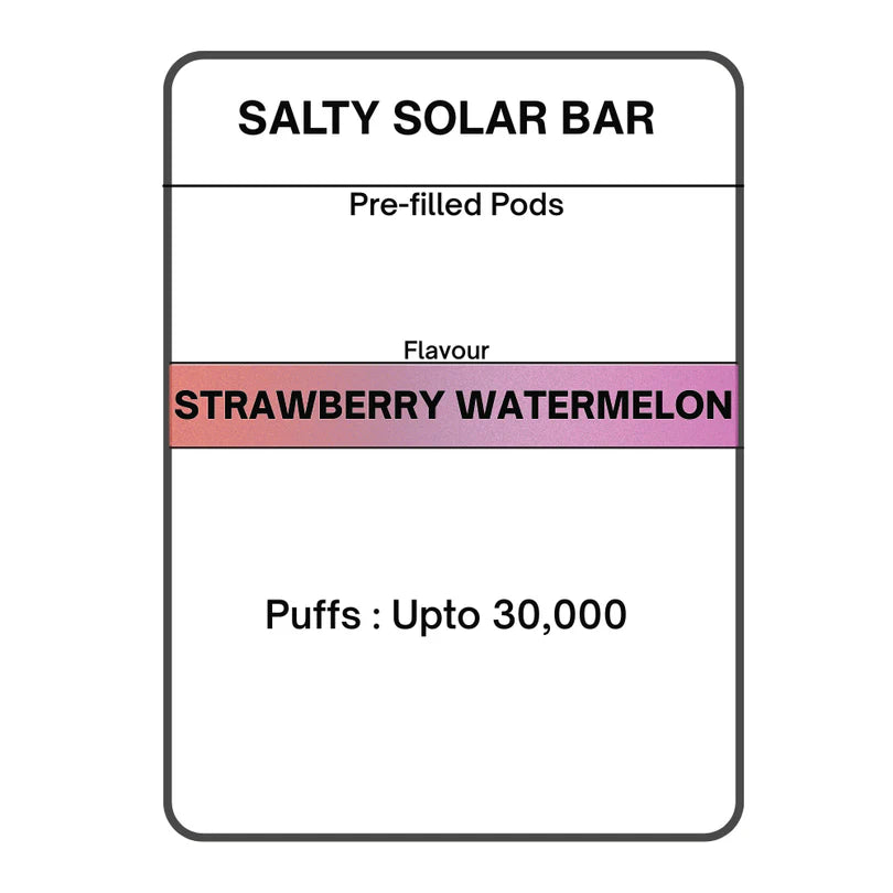 Salty Solar Bar Pre-filled Pods 28.5mg/mL