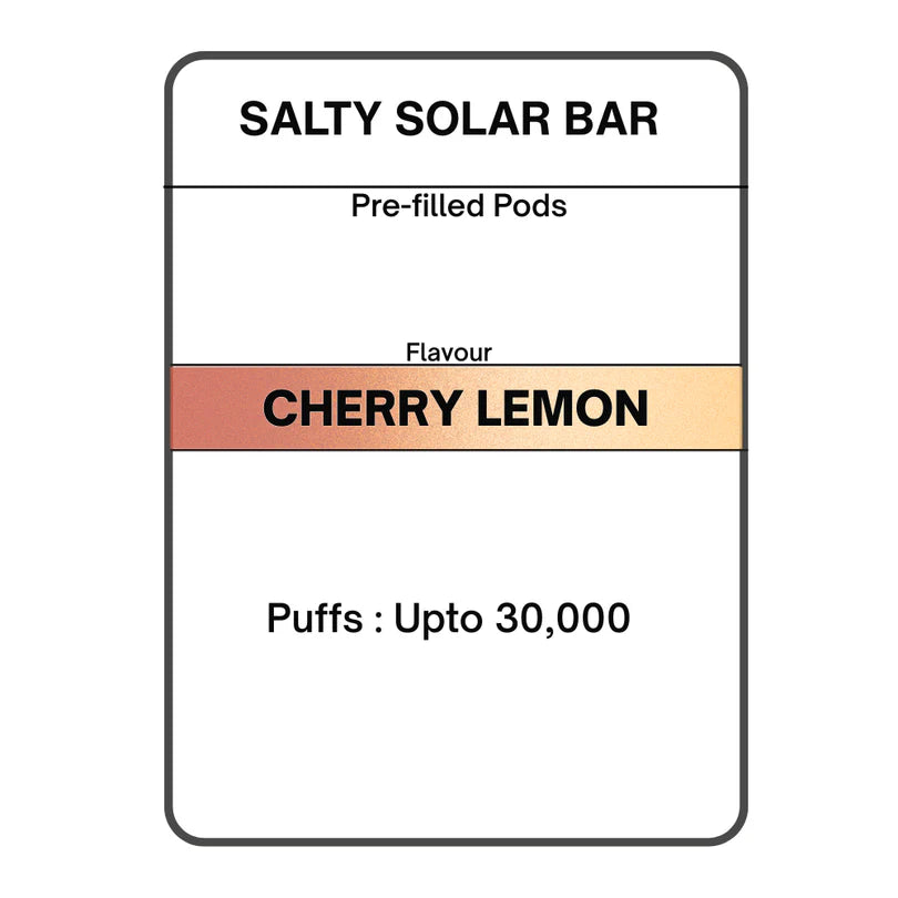 Salty Solar Bar Pre-filled Pods 28.5mg/mL