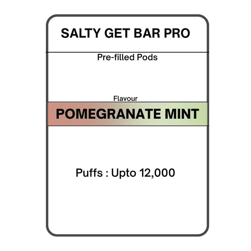 Salty GET Bar PRO Pre-filled Pods 28.5mg/mL
