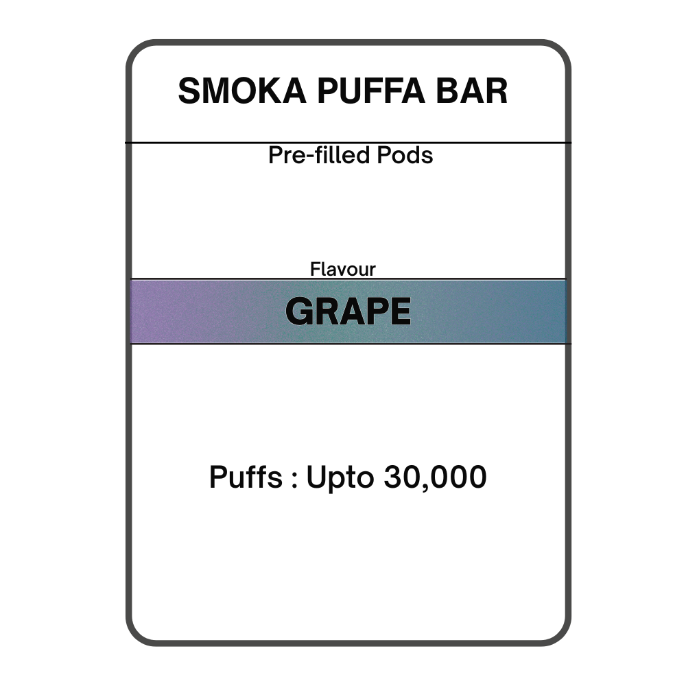 Smoka Puffa Bar Pre-filled Pods 28.5mg/mL