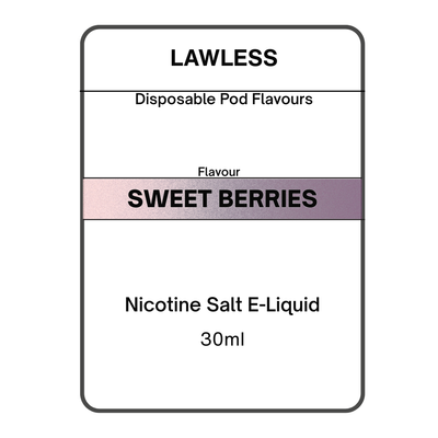 Sweet Berries -Disposable Pod Flavor E-Liquid