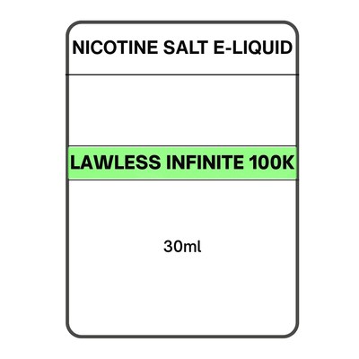 Lawless Infinite 100K Nicotine Salt E-Liquids