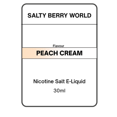 Peach Cream - Nicotine Salt E-liquid