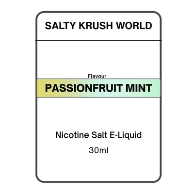 Passionfruit Mint - Nicotine Salt E-Liquid