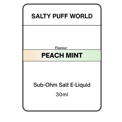 Peach Mint - Sub-Ohm Nicotine Salt E-liquid