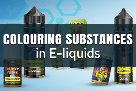 Banner of a vaping law article about the prohibition of colouring substances in E-liquids