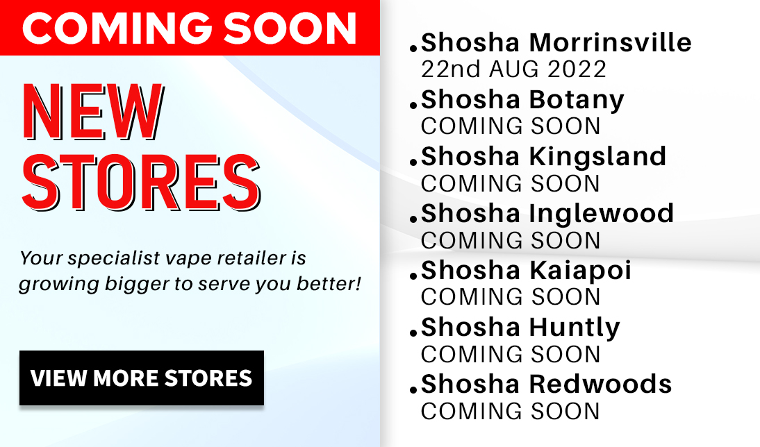 New Shosha Specialist Vape Shop List Banner